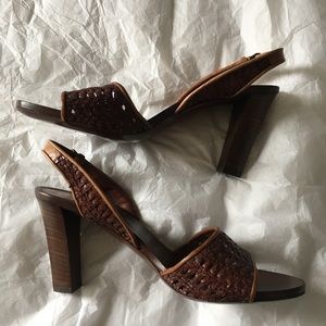 Hugo Boss | Slingback Woven Heels